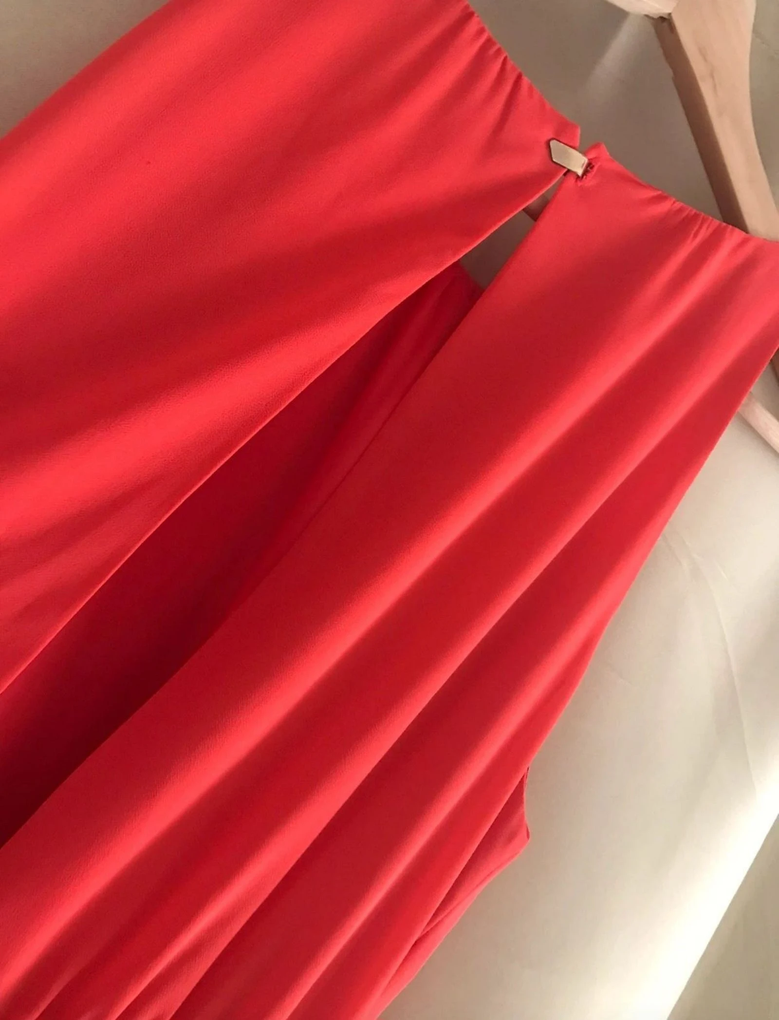 🌺Vestido rojo/naranja fluido H&M – Talla M- Perfecto estado 🌺 – photo 3